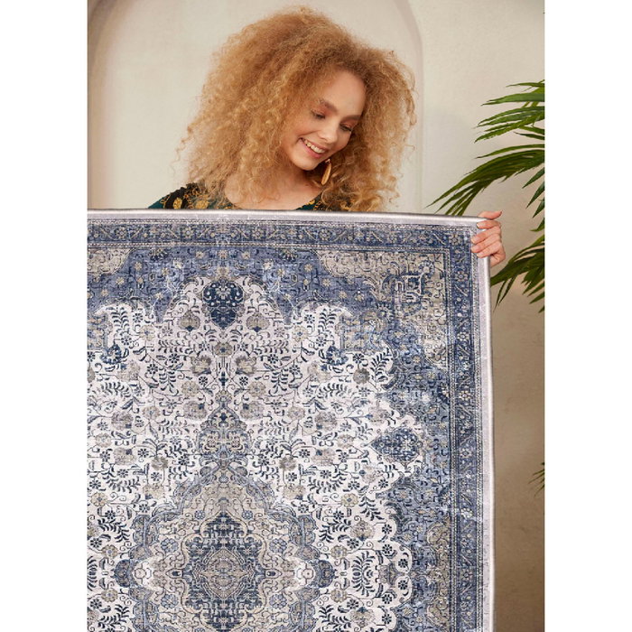 Conceptum Alfombra 100% Algodón 120 x 180 cm Crema, Gris y Beige Conceptum Alfombra 100% Algodón 120 x 180 cm Crema, Gris y Beige